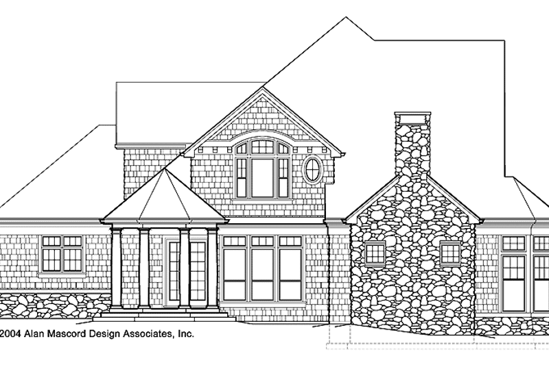 Dream House Plan - Exterior - Rear Elevation for Craftsman House Plan #48-807 - 4 bed, 4.5 bath
