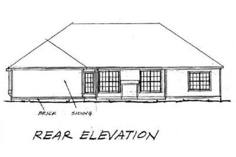 Home Plan - Traditional style home, elevation
