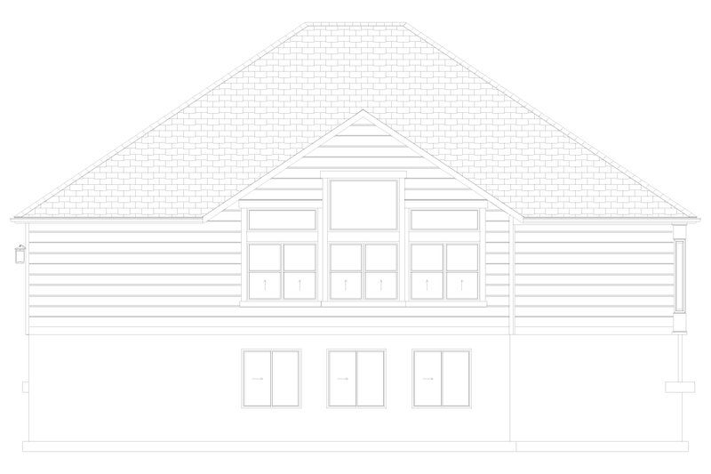 House Blueprint - Exterior - Rear Elevation 2 for Farmhouse House Plan #1060-389 - 3 bed, 2 bath