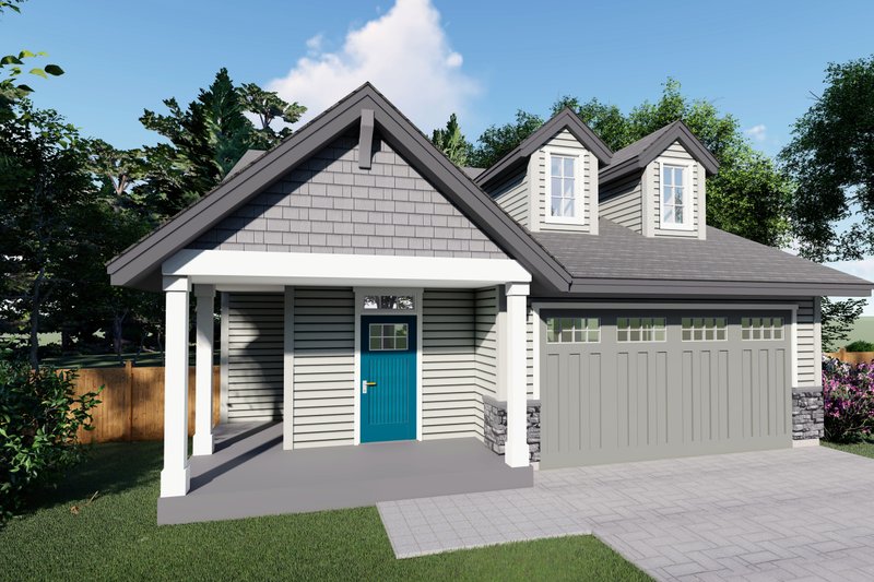 Dream House Plan - Craftsman Exterior - Front Elevation Plan #53-649