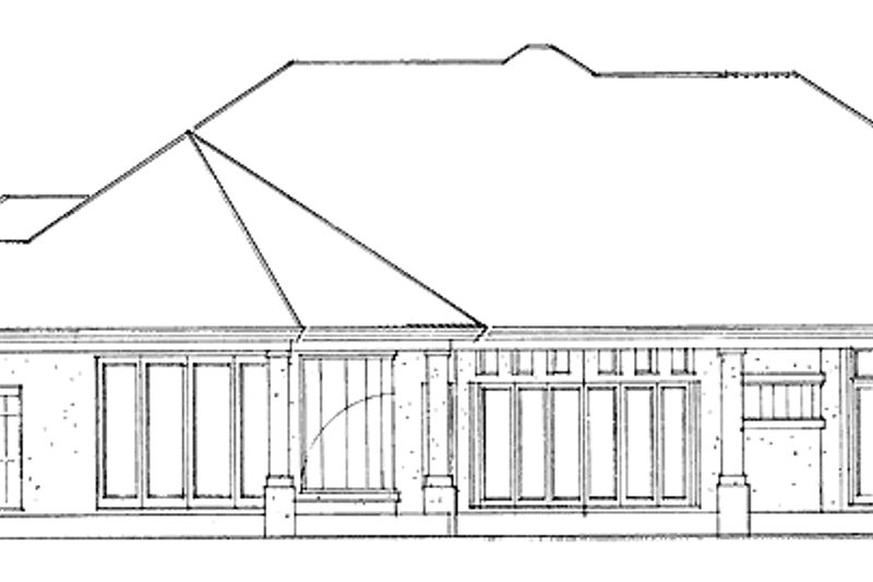 Home Plan - Exterior - Rear Elevation 2 for Mediterranean House Plan #930-104 - 3 bed, 4.5 bath