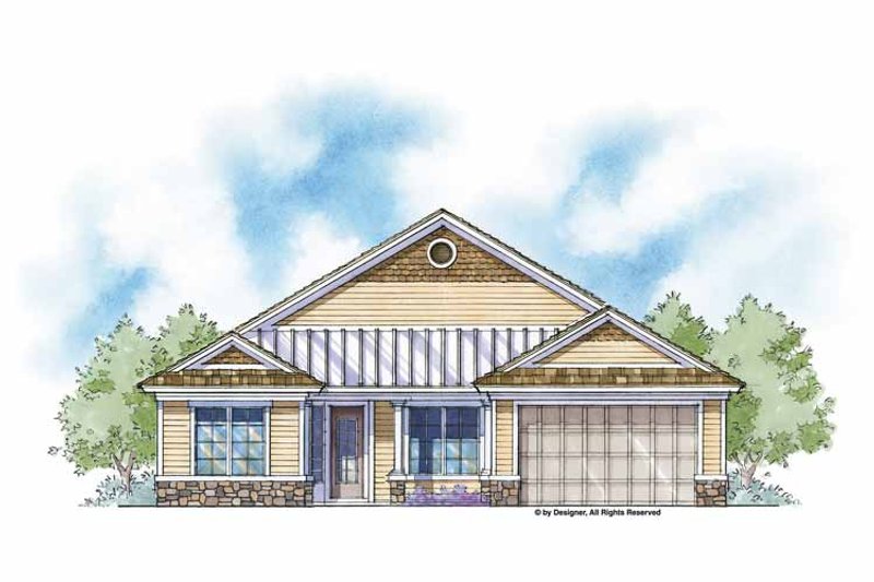 Architectural House Design - Exterior - Front Elevation 4 for Country House Plan #938-1 - 3 bed, 2.5 bath