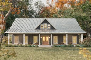 Farmhouse Exterior - Front Elevation Plan #44-278