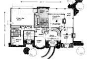 European Style House Plan - 4 Beds 3.5 Baths 3921 Sq/Ft Plan #310-203 