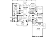 Mediterranean Style House Plan - 3 Beds 2.5 Baths 2192 Sq/Ft Plan #930-285 