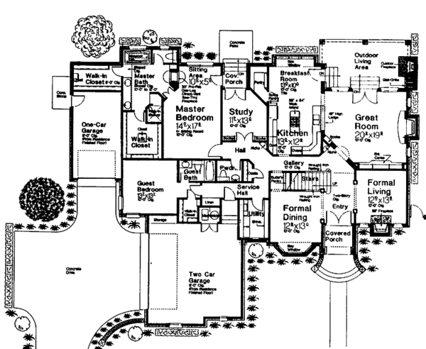 House Plan Design - Country Floor Plan - Main Floor Plan #310-1227