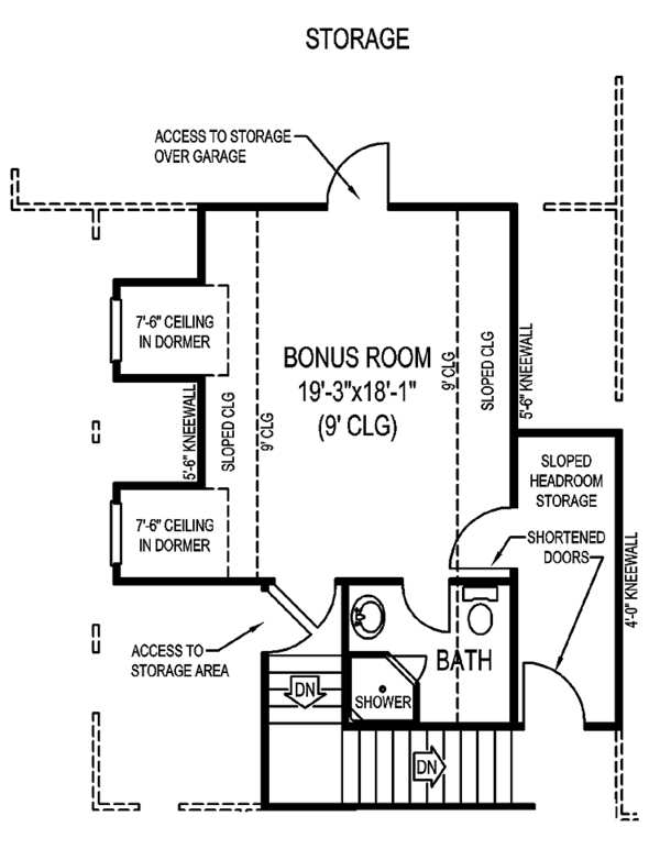 House Plan Design - Contemporary Floor Plan - Upper Floor Plan #11-278