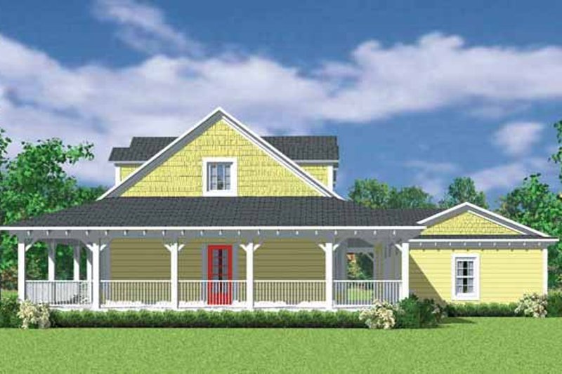 Dream House Plan - Exterior - Other Elevation for Victorian House Plan #72-1130 - 3 bed, 2 bath