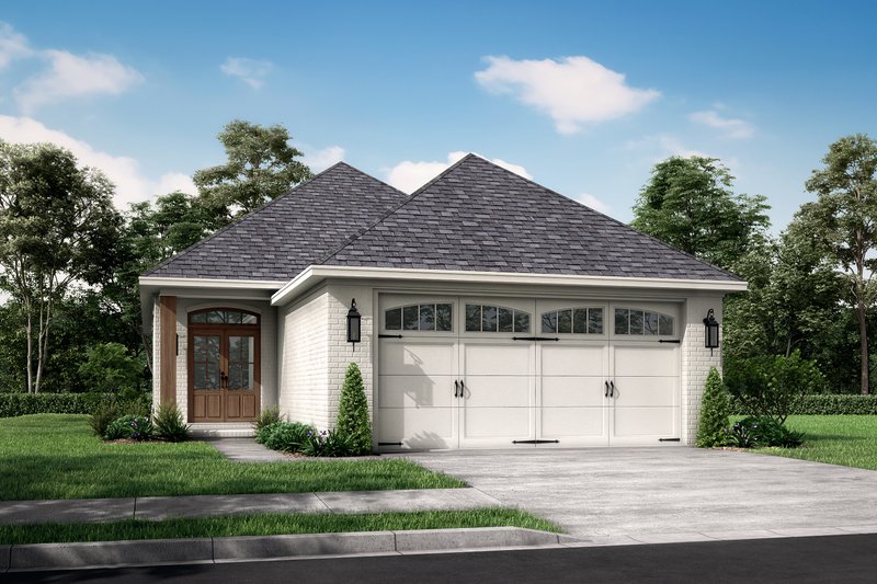 Home Plan - Exterior - Front Elevation 3 for European House Plan #430-50 - 3 bed, 2 bath