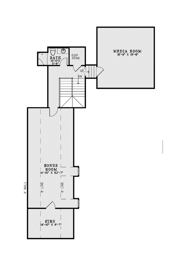 Home Plan - Country Floor Plan - Upper Floor Plan #17-3350