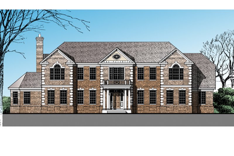House Blueprint - Classical Exterior - Front Elevation Plan #1029-64
