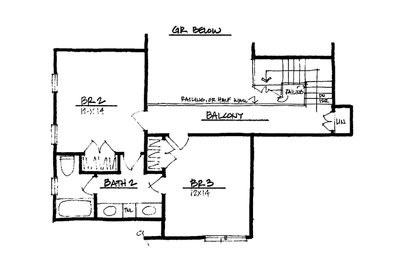 House Plan Design - Floor Plan - Upper Floor for Traditional House Plan #328-406 - 3 bed, 2.5 bath