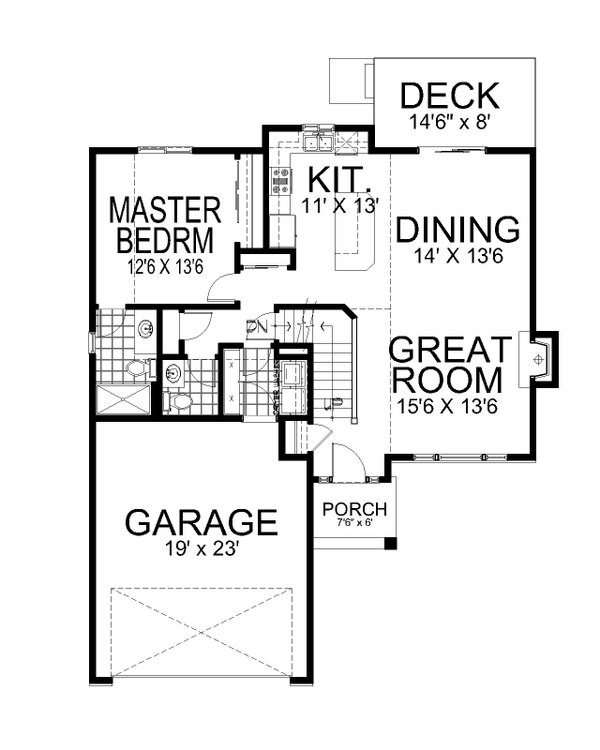 House Design - Floor Plan - Main Floor for European House Plan #112-316 - 4 bed, 3.5 bath