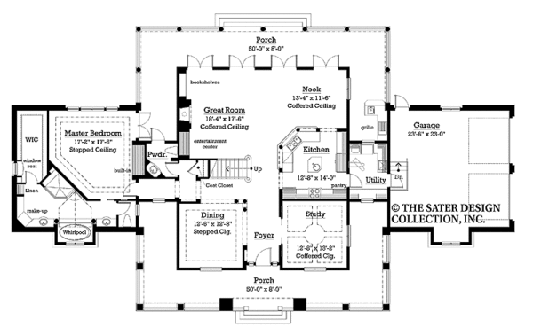 Dream House Plan - Victorian Floor Plan - Main Floor Plan #930-206