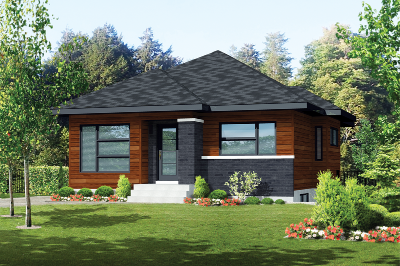 Home Plan - Contemporary Exterior - Front Elevation Plan #25-4292