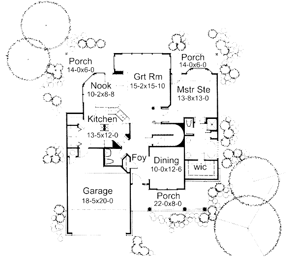 Home Plan - Traditional Floor Plan - Main Floor Plan #120-153