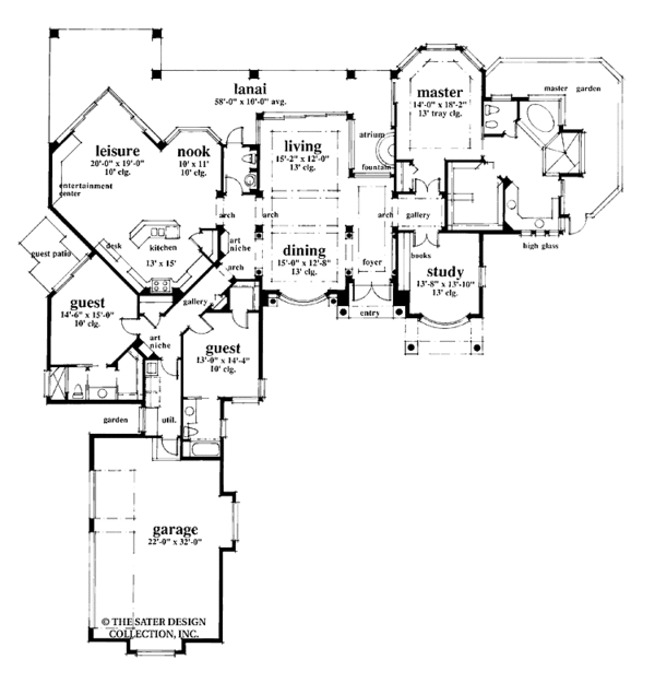 Home Plan - Mediterranean Floor Plan - Main Floor Plan #930-47