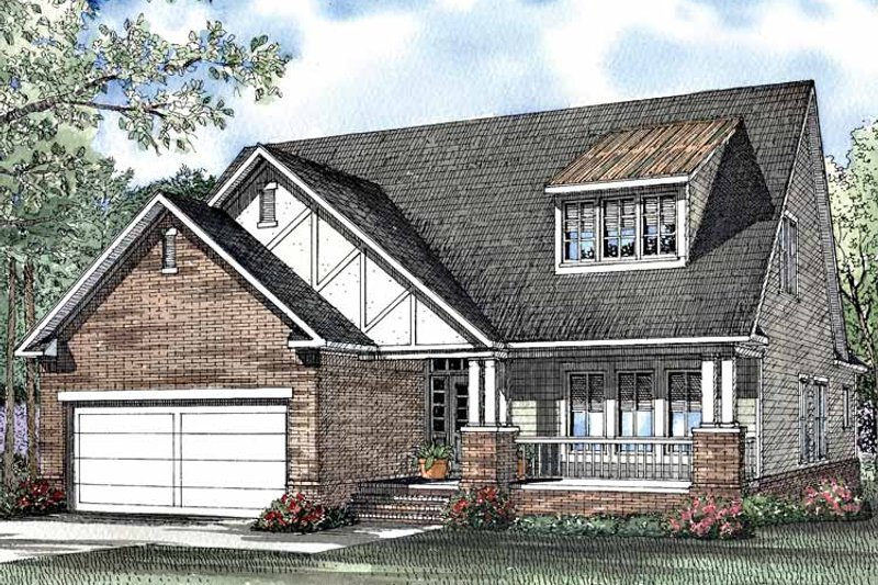 Architectural House Design - Exterior - Front Elevation 3 for Craftsman House Plan #17-3096 - 3 bed, 3 bath