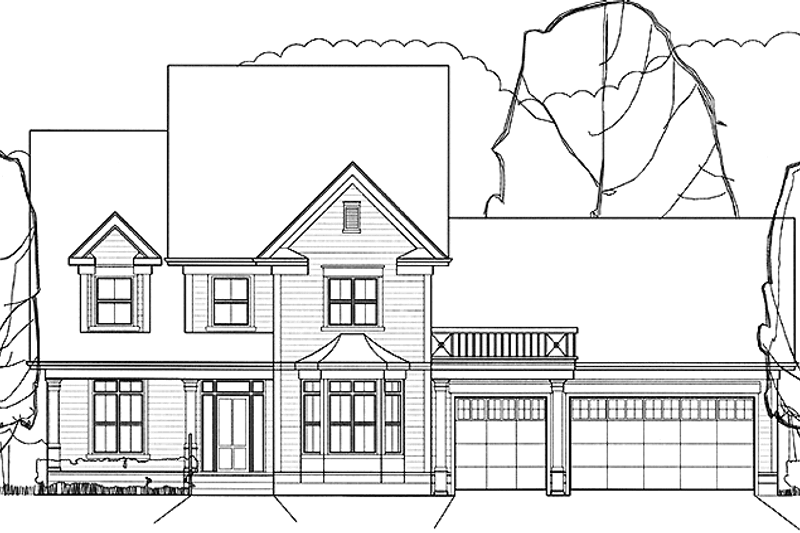 Architectural House Design - Country Exterior - Front Elevation Plan #978-11