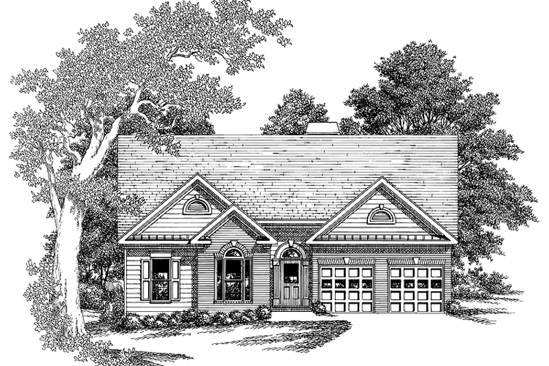 Dream House Plan - Ranch Exterior - Front Elevation Plan #927-215