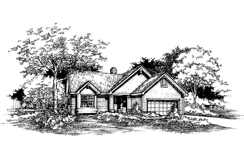 Home Plan - Ranch Exterior - Front Elevation Plan #320-942