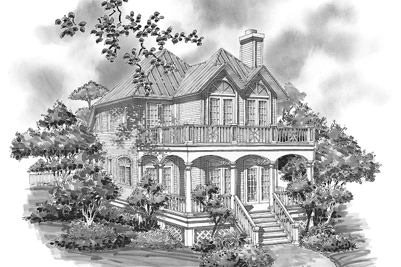 Home Plan - Exterior - Rear Elevation 1 for Country House Plan #930-81 - 3 bed, 2.5 bath