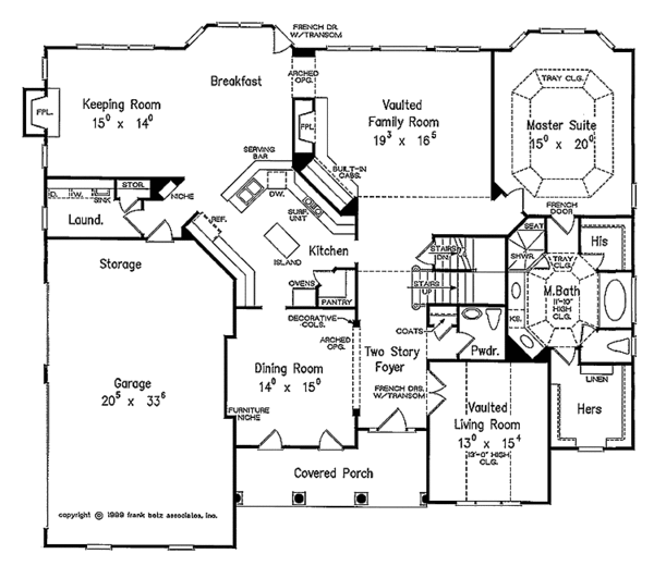 House Design - Traditional Floor Plan - Main Floor Plan #927-573