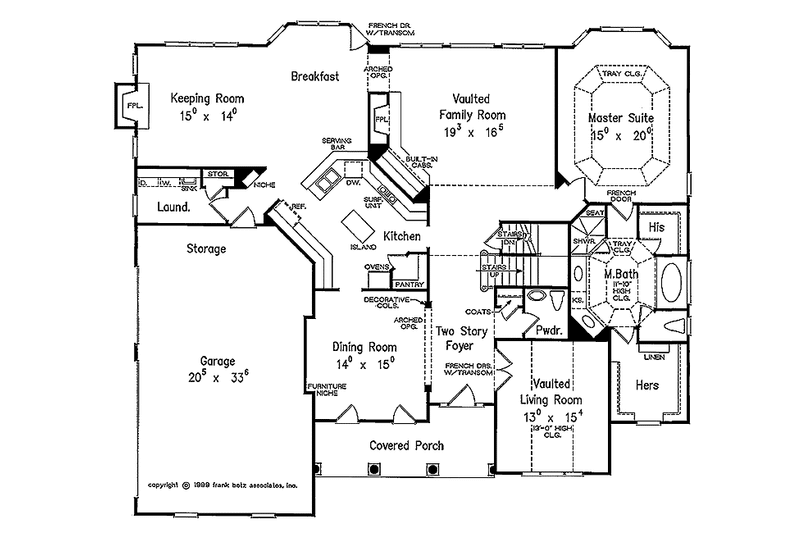 House Plan Design - Floor Plan - Main Floor for Traditional House Plan #927-573 - 4 bed, 3.5 bath