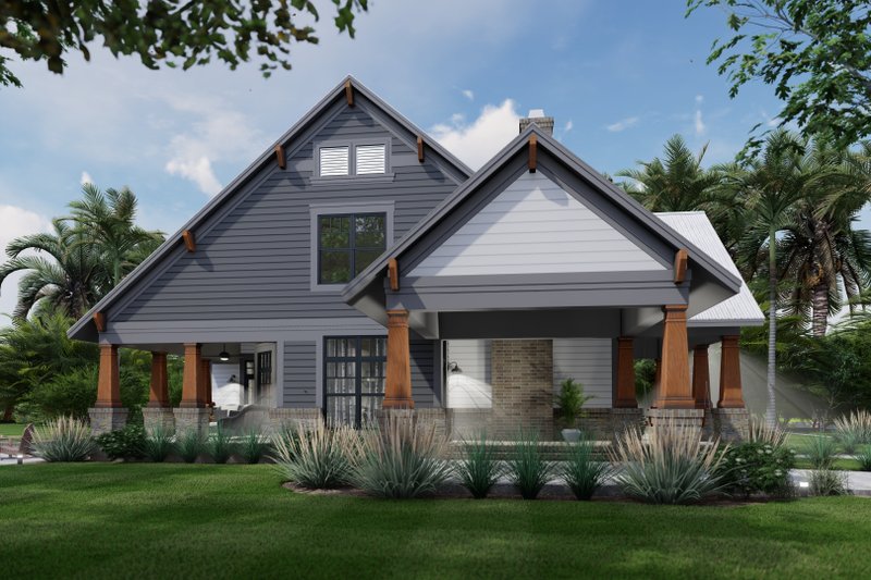 Dream House Plan - Exterior - Other Elevation 1 for Bungalow House Plan #120-279 - 3 bed, 2 bath