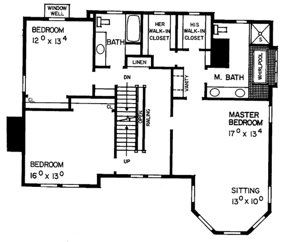 Home Plan - Victorian Floor Plan - Upper Floor Plan #72-894