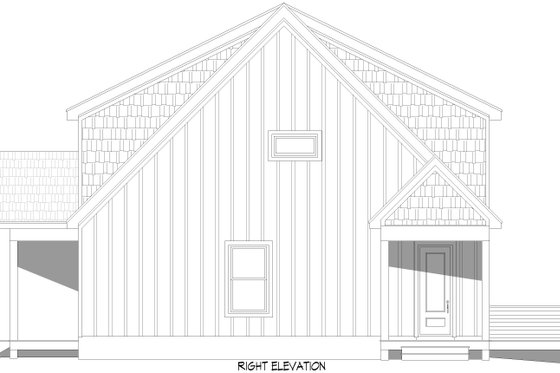Exterior - Other Elevation 5 for Country House Plan #932-1031 - 5 bed, 3.5 bath