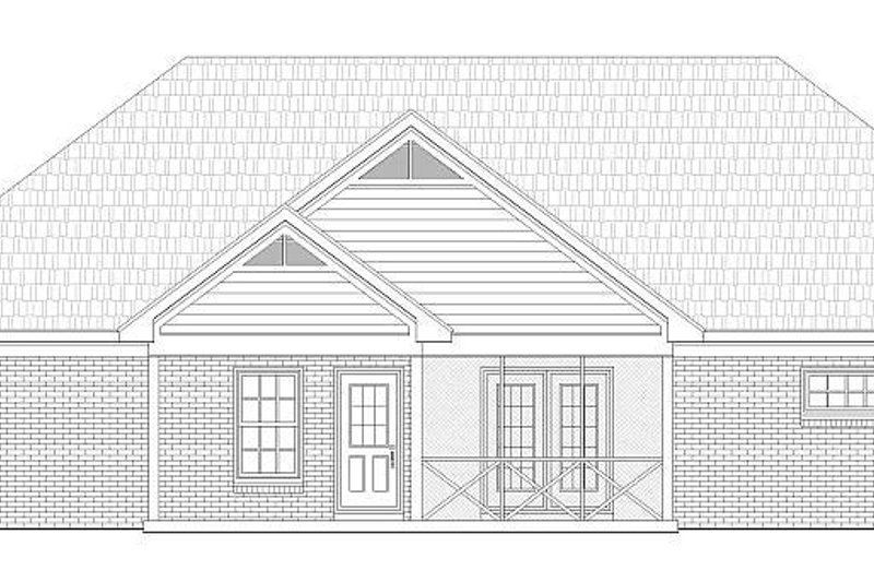 Dream House Plan - Exterior - Rear Elevation for Modern House Plan #932-554 - 3 bed, 2 bath