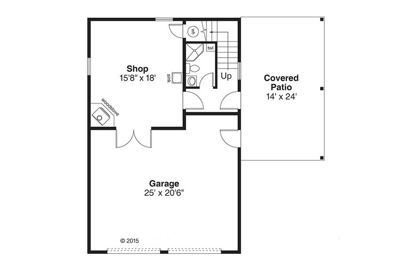 House Plan Design - Floor Plan - Main Floor for Traditional House Plan #124-986, 1 bath