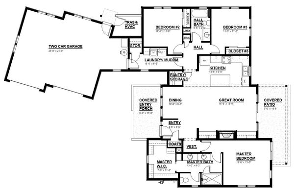 Dream House Plan - Barndominium Floor Plan - Main Floor Plan #895-108