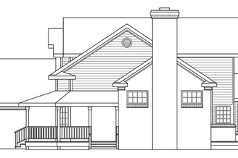 Home Plan - Exterior - Other Elevation 1 for Farmhouse House Plan #124-189 - 3 bed, 2.5 bath