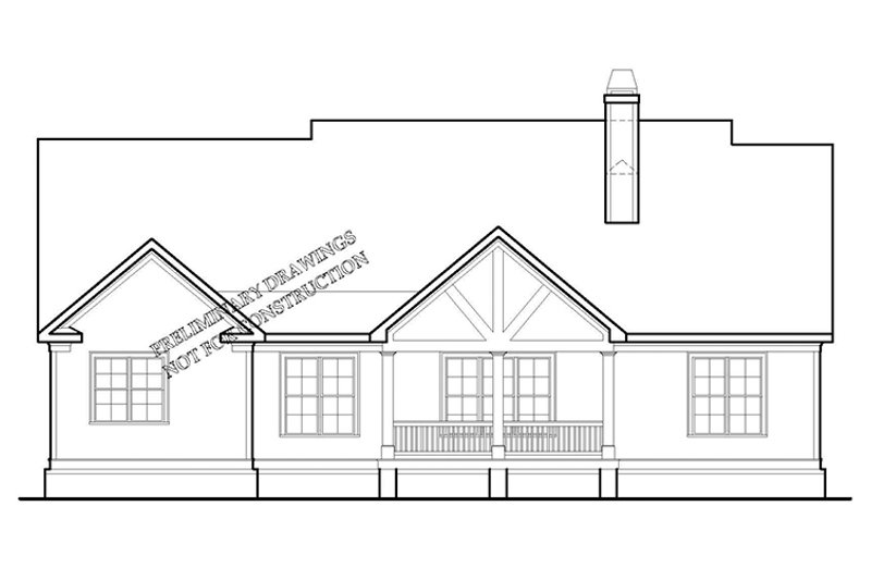 Dream House Plan - Exterior - Rear Elevation for Traditional House Plan #927-968 - 4 bed, 3.5 bath