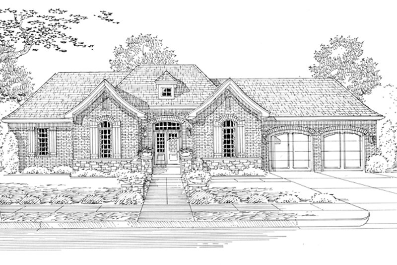 Home Plan - Exterior - Front Elevation 3 for Country House Plan #46-821 - 3 bed, 2 bath
