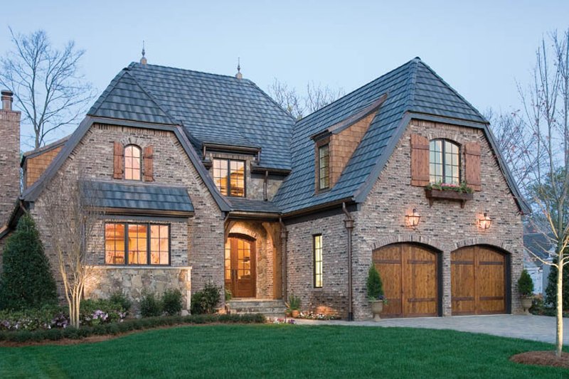 Dream House Plan - Exterior - Front Elevation 3 for European House Plan #453-606 - 3 bed, 4.5 bath