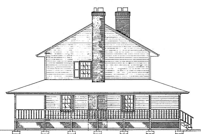Home Plan - Exterior - Other Elevation for Country House Plan #320-1507 - 4 bed, 2.5 bath