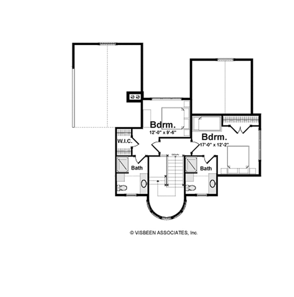 House Blueprint - Traditional Floor Plan - Upper Floor Plan #928-236