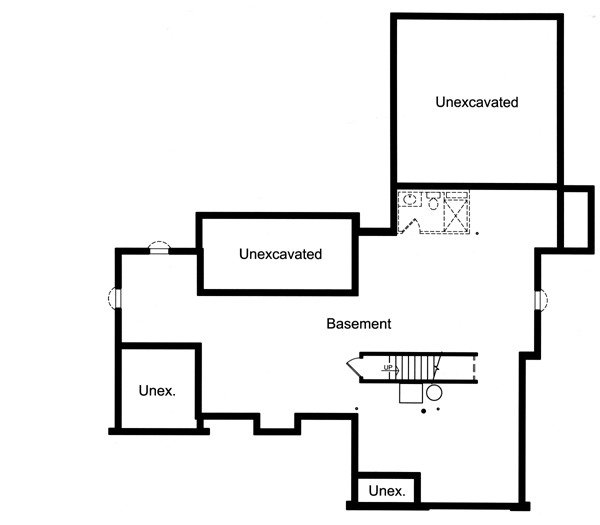 Home Plan - European Floor Plan - Lower Floor Plan #46-486