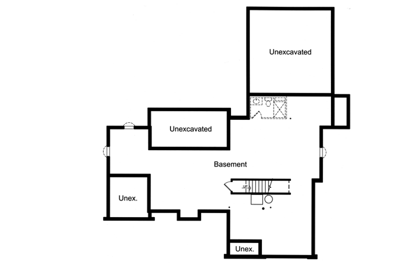 Dream House Plan - Floor Plan - Lower Floor for European House Plan #46-486 - 4 bed, 3.5 bath