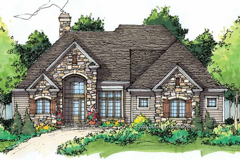Home Plan - Exterior - Front Elevation 3 for Craftsman House Plan #929-767 - 3 bed, 2 bath