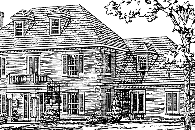 Home Plan - Classical Exterior - Front Elevation Plan #45-512
