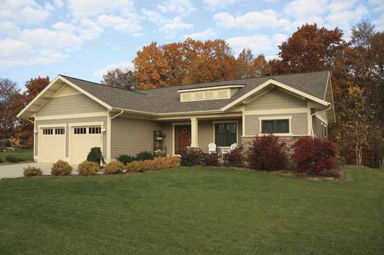 Exterior - Front Elevation 7 for Craftsman House Plan #928-80 - 3 bed, 3.5 bath