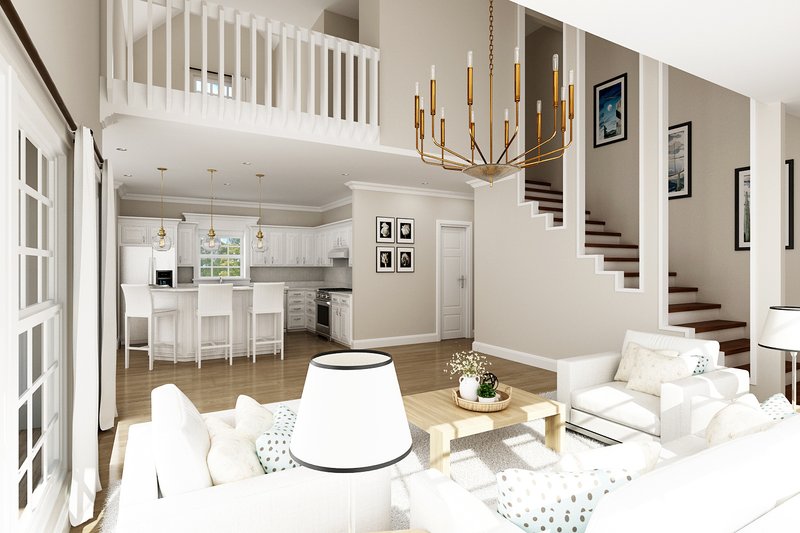 Architectural House Design - Interior - Family Room for Log House Plan #45-602 - 3 bed, 2.5 bath