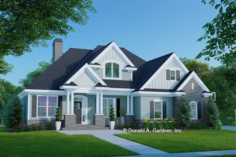 House Plan Design - Traditional Exterior - Front Elevation Plan #929-822