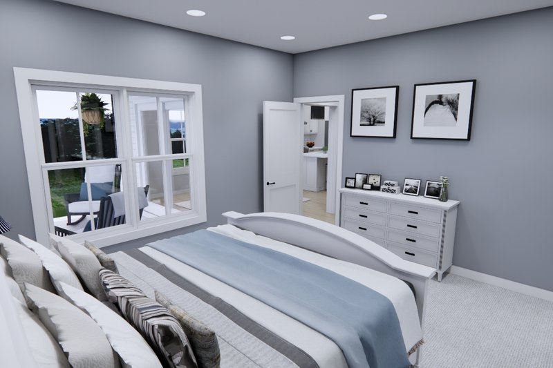 House Plan Design - Interior - Master Bedroom 1 for Farmhouse House Plan #51-1342 - 5 bed, 4 bath