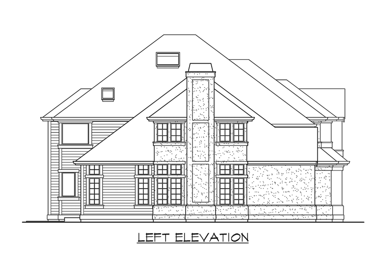 Dream House Plan - Exterior - Other Elevation 1 for Traditional House Plan #132-156 - 4 bed, 3.5 bath