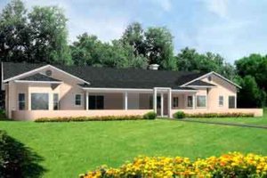 Country Exterior - Front Elevation Plan #1-809